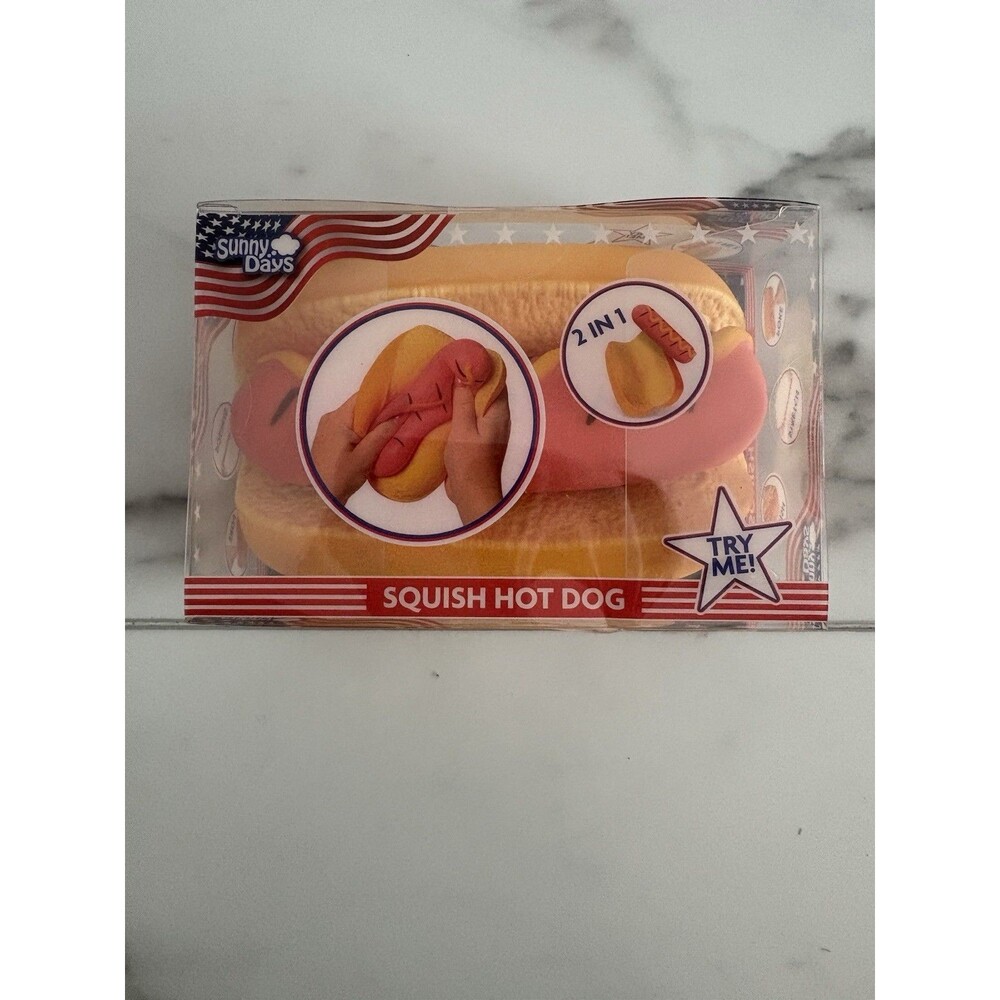 Sunny Days Squish Hot Dog with Removable Bun
